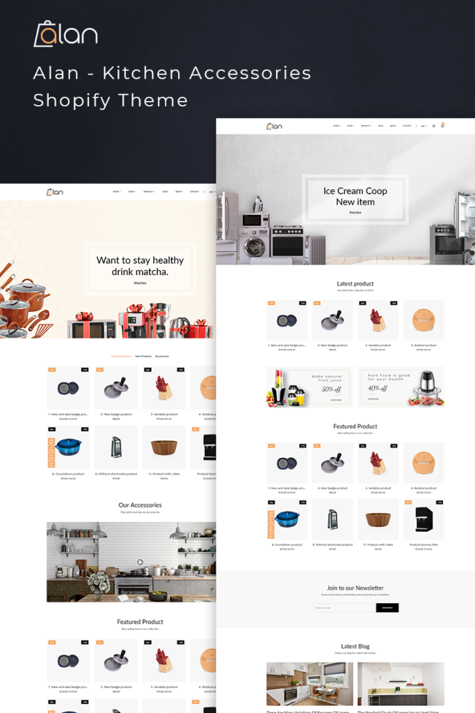 Alan – 厨房配件Shopify主题