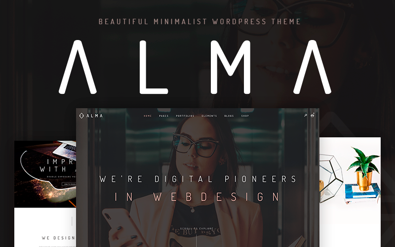 Alma – 极简风格的WordPress主题