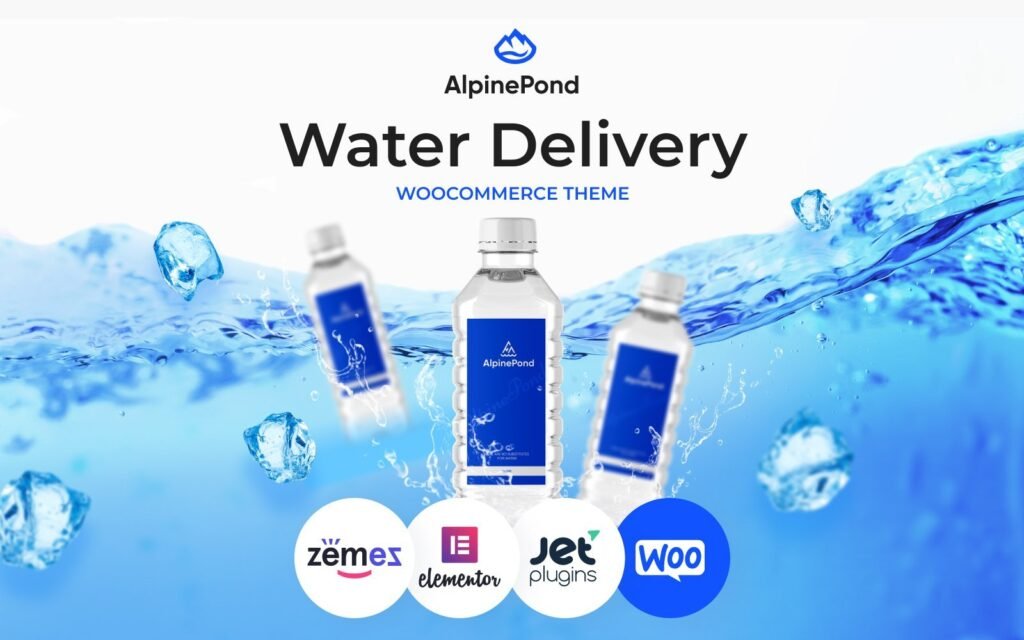 AlpinePond – WordPress瓶装水网站模板