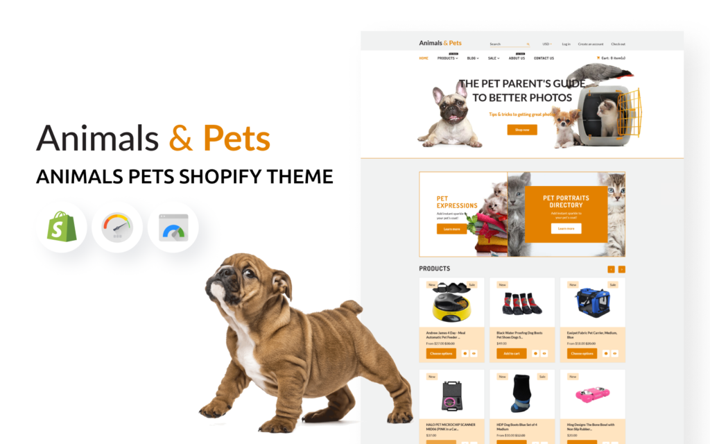 动物与宠物Shopify主题