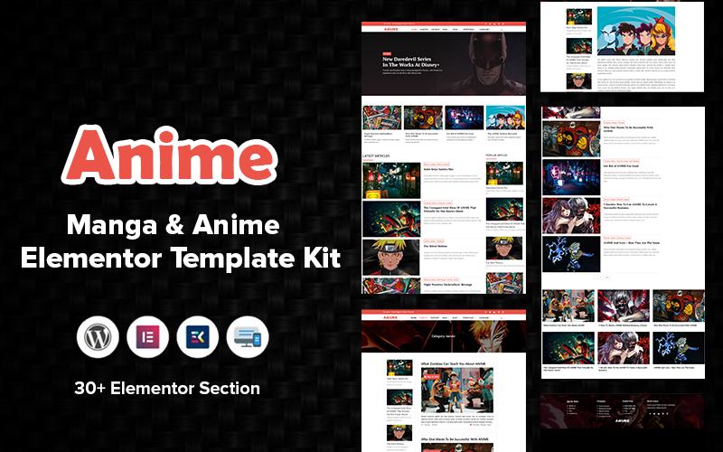 Anime: Magazine & Blog WordPress Theme 是一款适用于杂志和博客的WordPress主题。