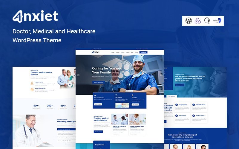 Anxiet – 医生、医疗和医疗保健WordPress主题