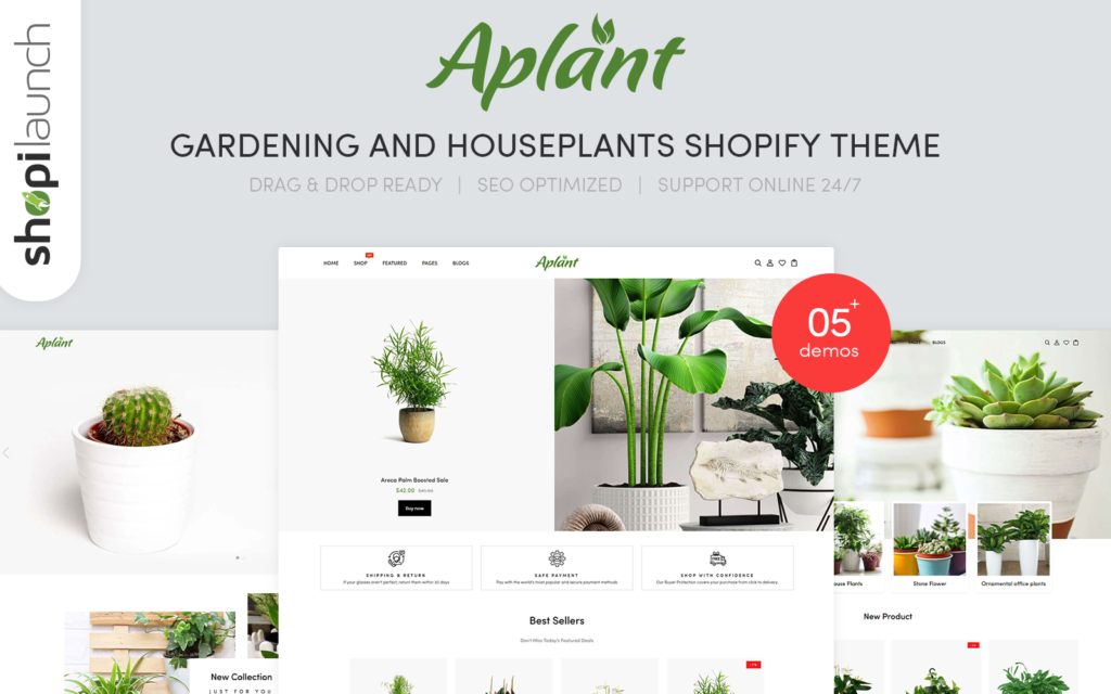 Aplant – 园艺和室内植物Shopify主题