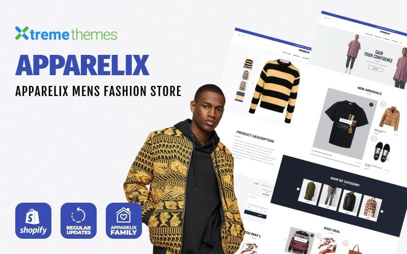 Apparelix 男士时尚Shopify主题