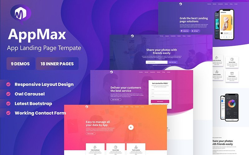 Appmax – 应用程序发布WordPress主题