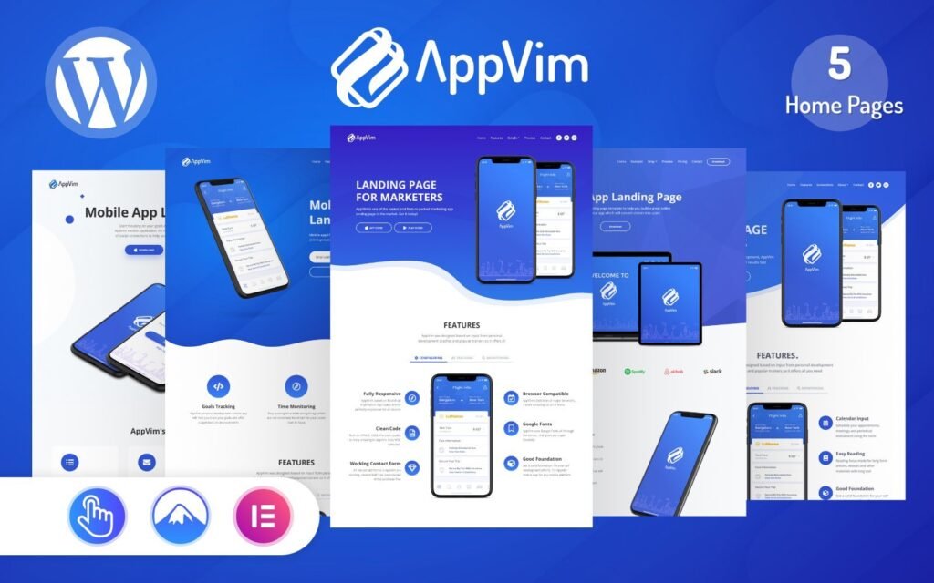 AppVim – 应用程序落地页WordPress主题