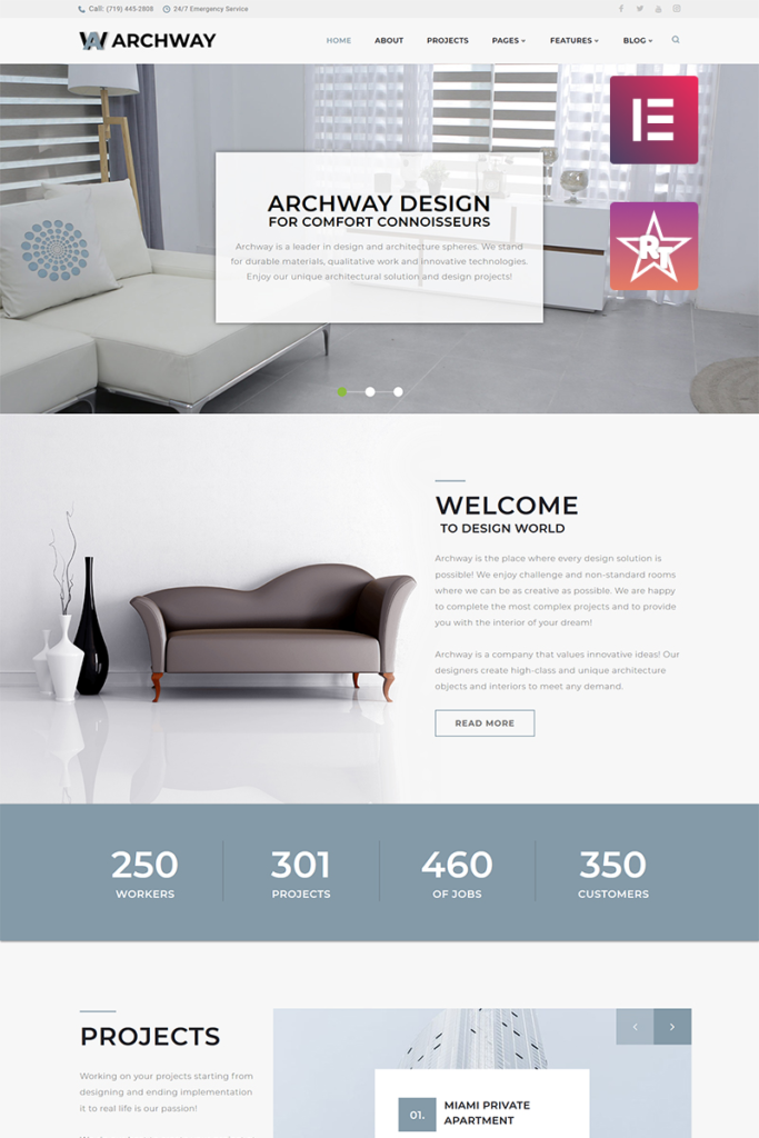 Archway – 结构代理WordPress Elementor主题