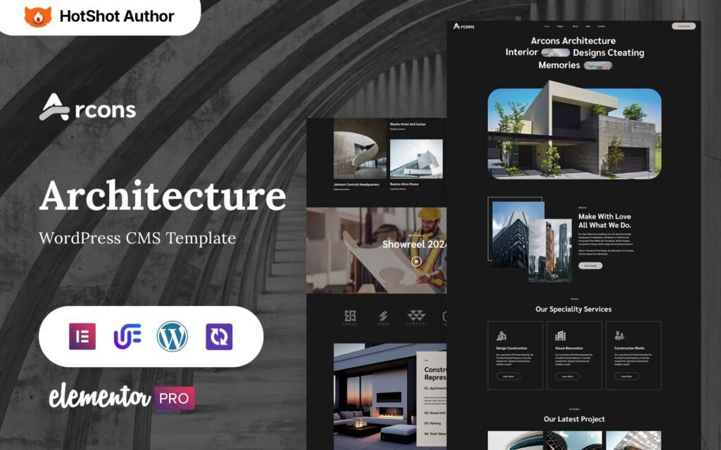 Arcons – 建筑和施工公司WordPress Elementor主题