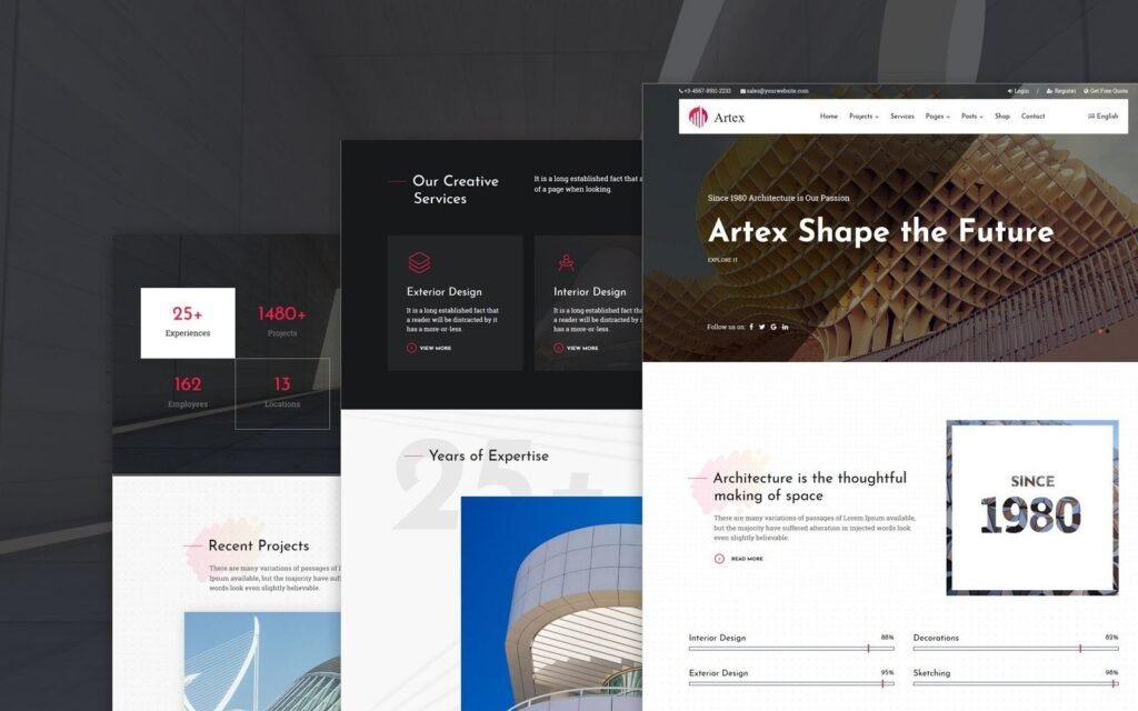 Artex – 建筑、室内设计和施工WordPress主题