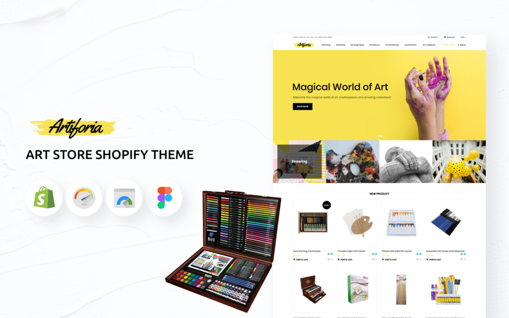Artiforia – 艺术品商店Shopify主题