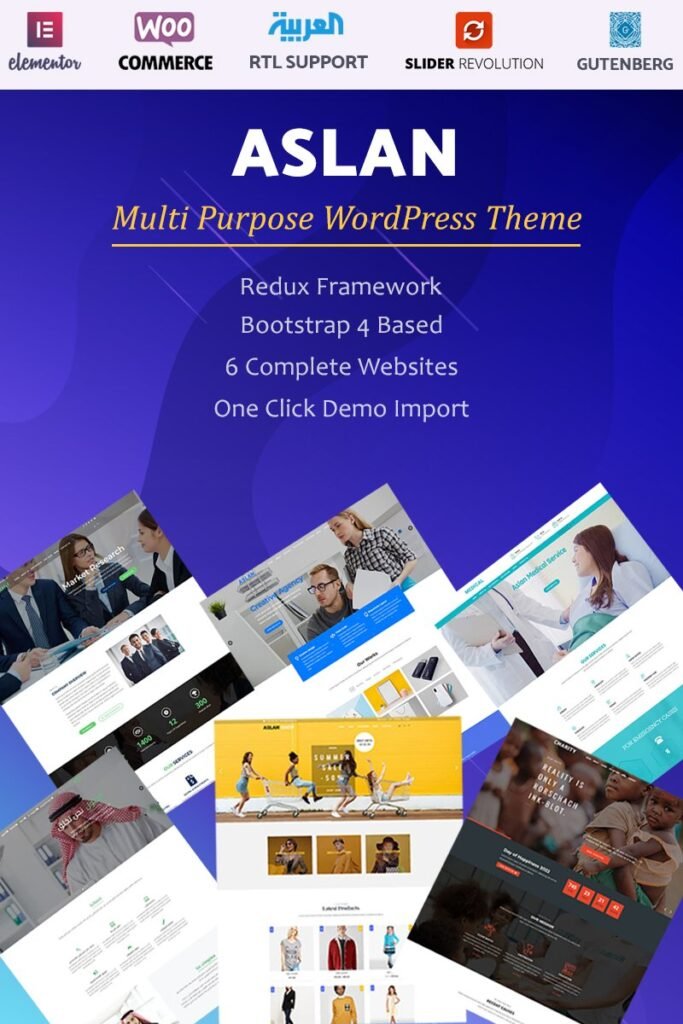 Aslan | 多功能Elementor WordPress主题