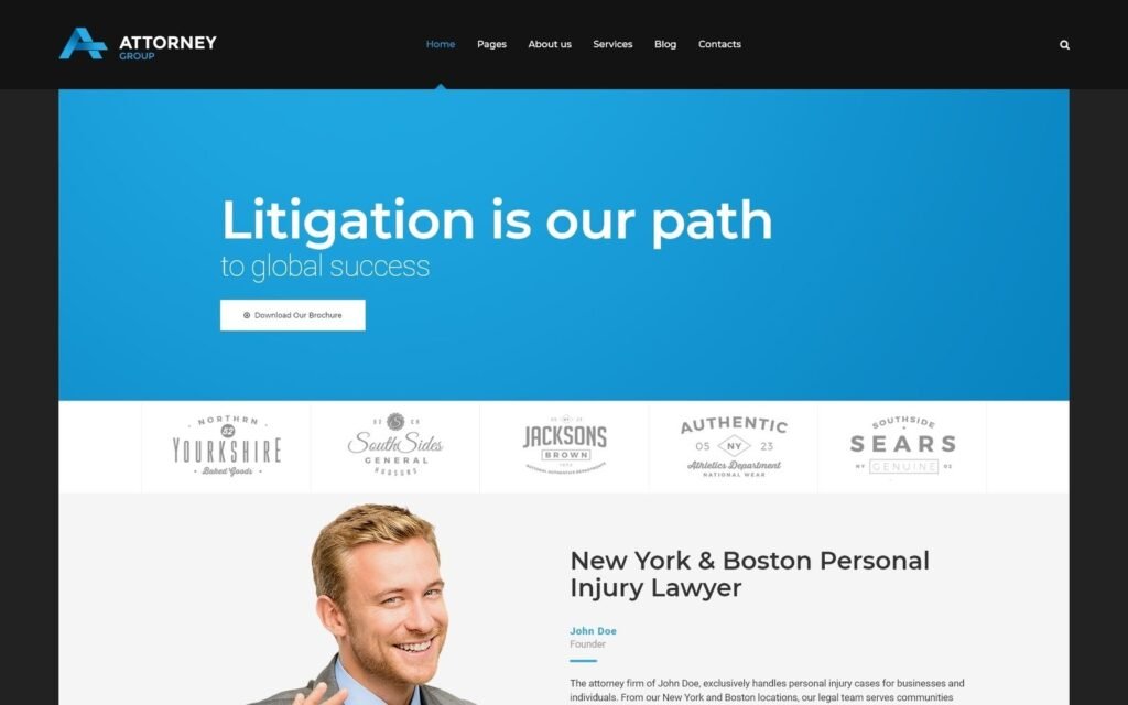 Attorney Group – 律师事务所 WordPress 主题