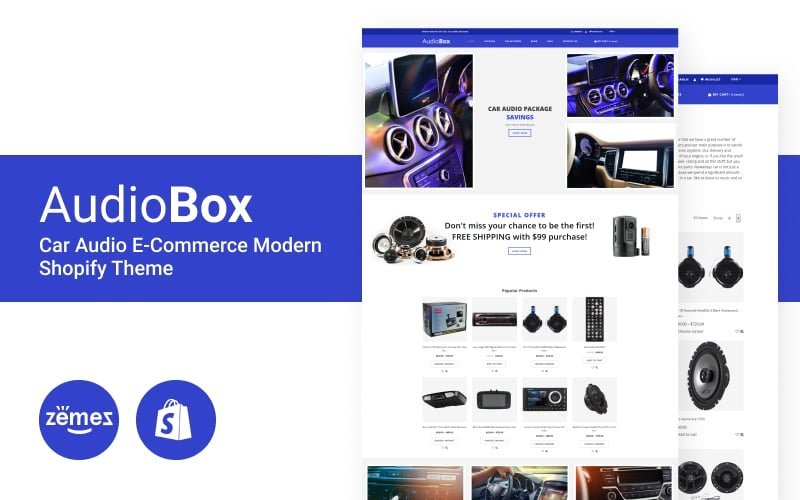 AudioBox – 汽车音响电子商务现代Shopify主题