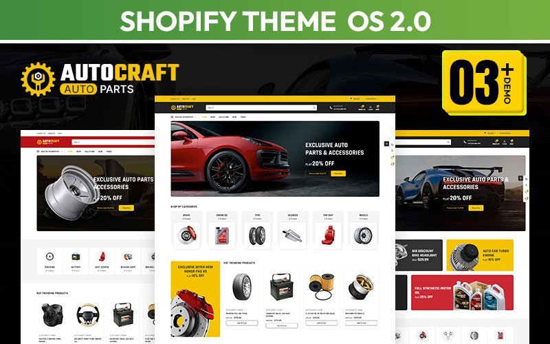 Autocraft – 自动汽车及备件多功能 Shopify 2.0 响应式主题