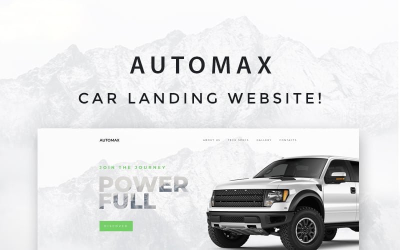 Automax – 汽车着陆响应式的WordPress Elementor主题