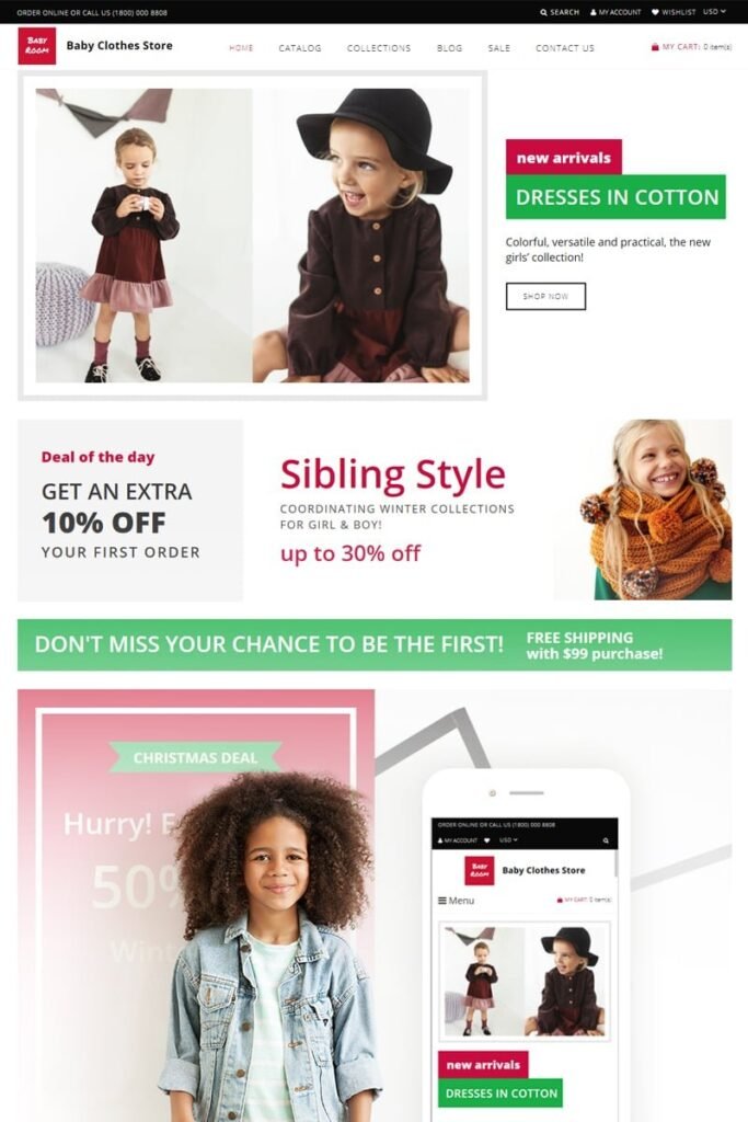 Baby Boom 是一种 Shopify 主题，专为婴儿和儿童产品而设计。这个主题通常具有可自定义的布局和设计，以便展示婴儿服装、玩具、配件和其他与婴儿相关的商品。Baby Boom 主题可能包含响应式设计、易于导航的菜单、产品展示区、购物车和结账功能等功能，以帮助您打造一个专业且吸引人的在线儿童产品店铺。