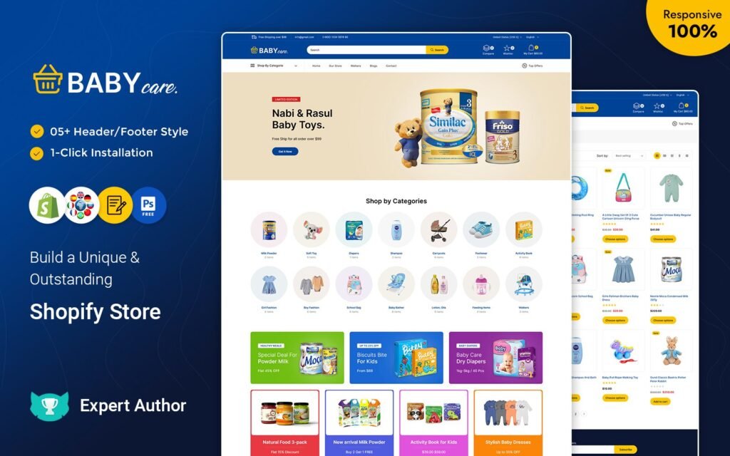 BabyCare – 儿童商店 Shopify 响应式主题