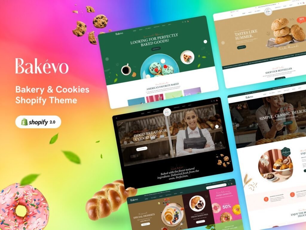 Bakevo – 烘焙坊和饼干Shopify主题