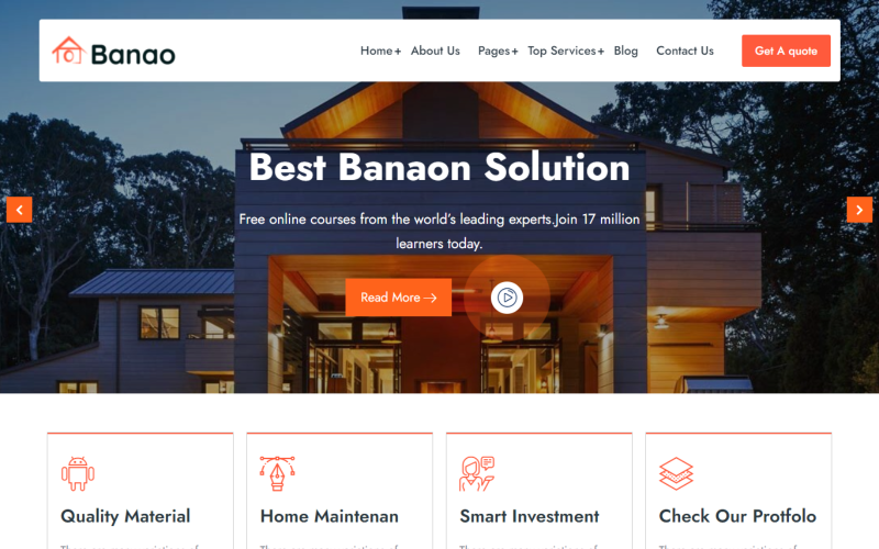 Banao – 房地产 WordPress 主题