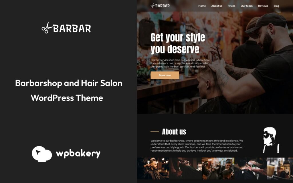 Barbar – 理发店WordPress主题