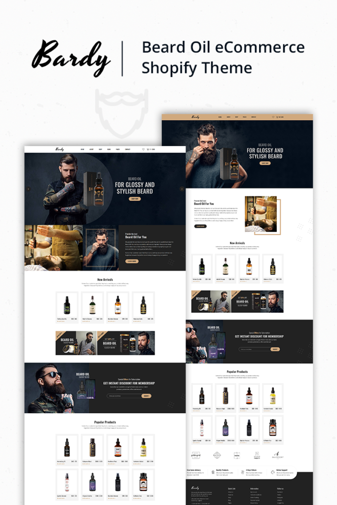 Bardy – 胡须油Shopify主题
