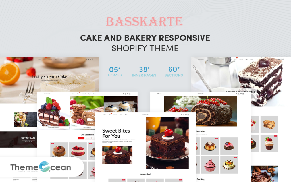 Basskarte – Cake & Bakery响应式Shopify主题