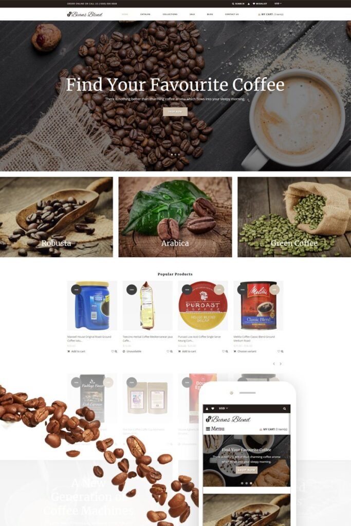 Beans Blend – 咖啡店Shopify主题