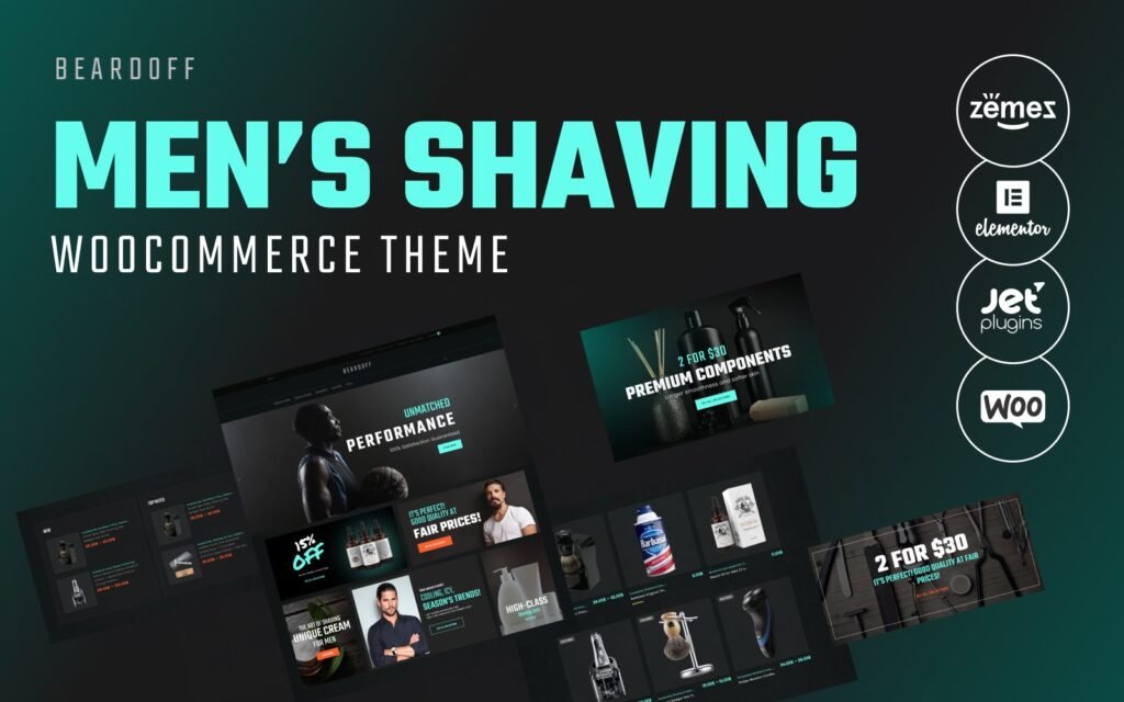 Beardoff – 男士剃须产品响应式 WooCommerce 主题