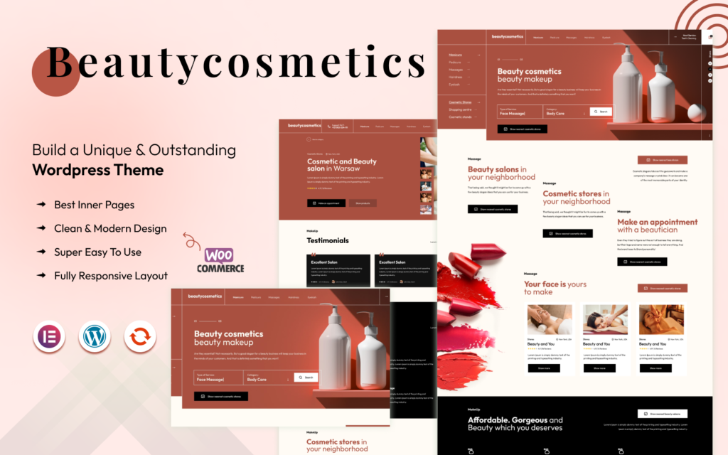 Beauty Cosmetics – Elementor化妆品与美容WordPress主题