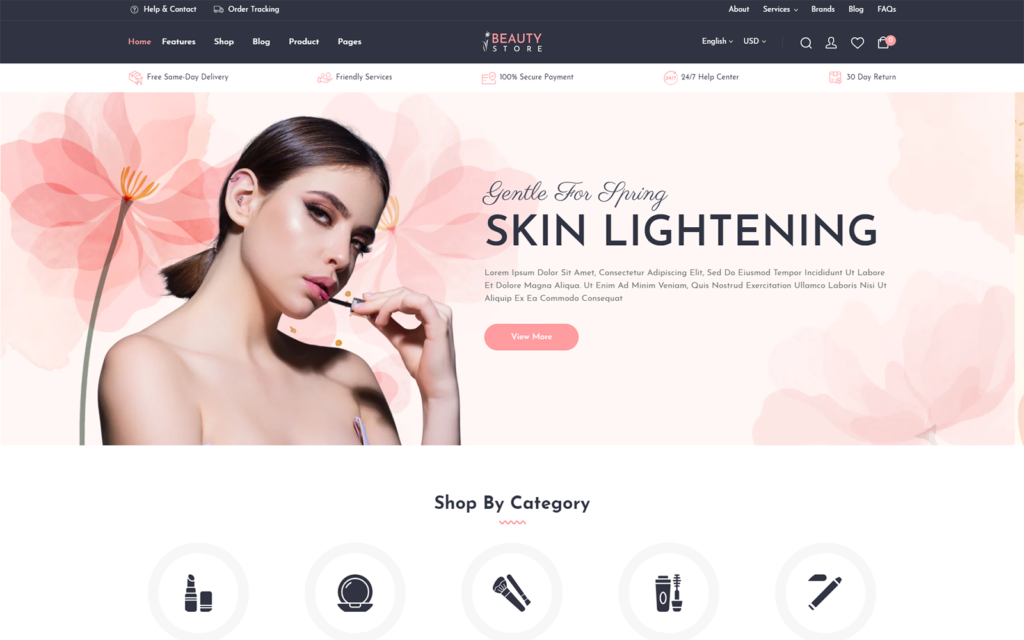 BeautyStore – 护肤品和化妆品 Shopify 2.0 主题