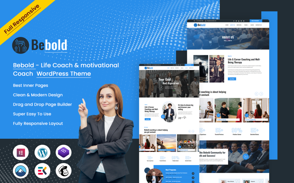 Bebold – 生活教练与激励教练 WordPress 主题