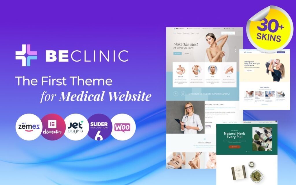BeClinic – 多用途医疗清洁WordPress主题