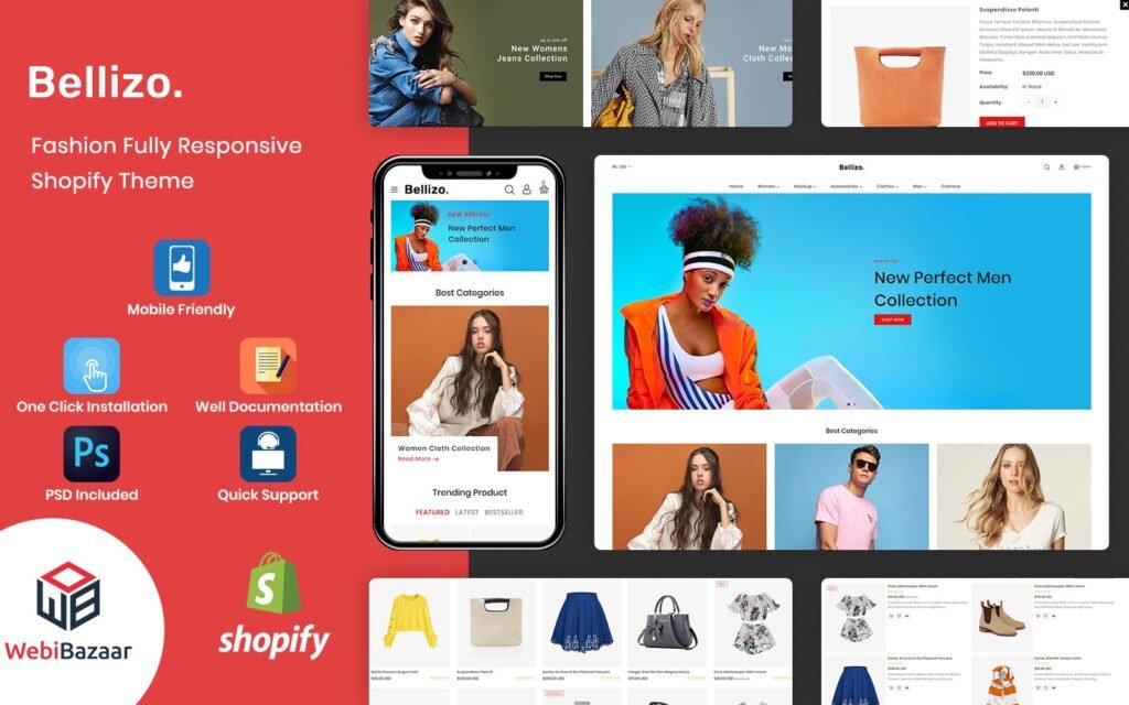 Bellizo – 清新多变的响应式时尚Shopify主题