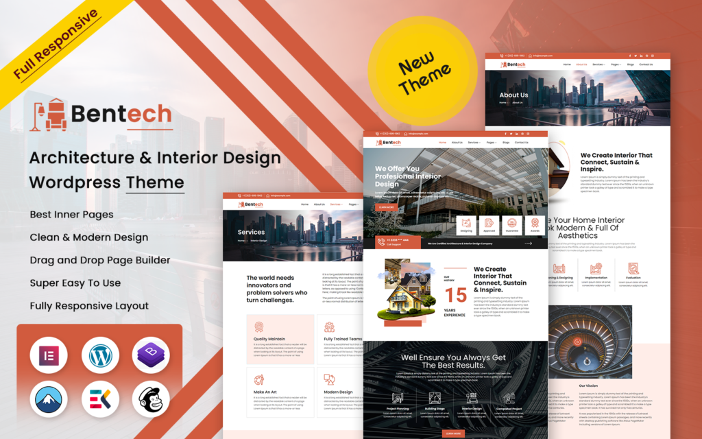 Bentech – 建筑与室内设计WordPress主题