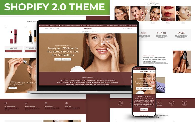Berry Bliss – 美容和化妆品商店多功能Shopify 2.0响应式主题