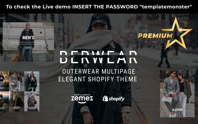 BERWEAR – 时尚多页面优雅 Shopify 主题