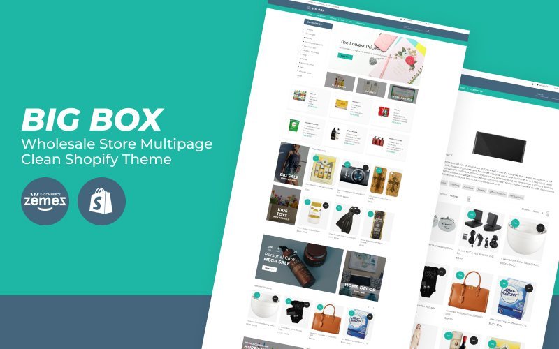 Big Box – 批发商店多页面清洁的Shopify主题