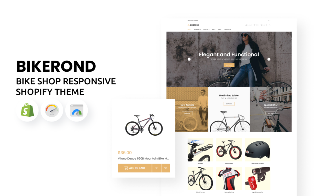 BikeRond – 自行车店响应式Shopify主题