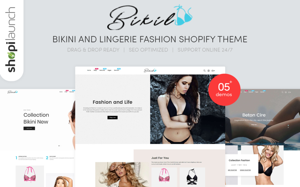 Bikil – 比基尼和内衣时尚响应式Shopify主题