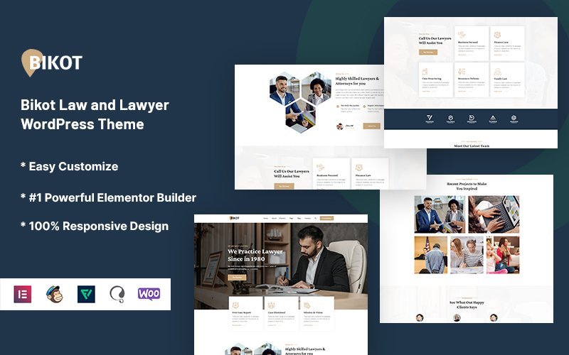 Bikot – 法律和律师 WordPress 主题