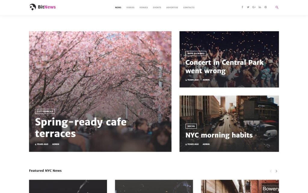 BitNews – 博客杂志 & 新闻门户 WordPress 主题
