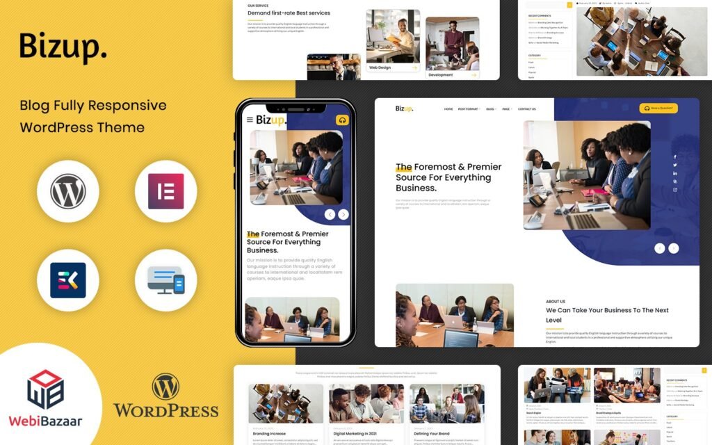 Bizup – 多功能业务咨询元素构建的WordPress主题