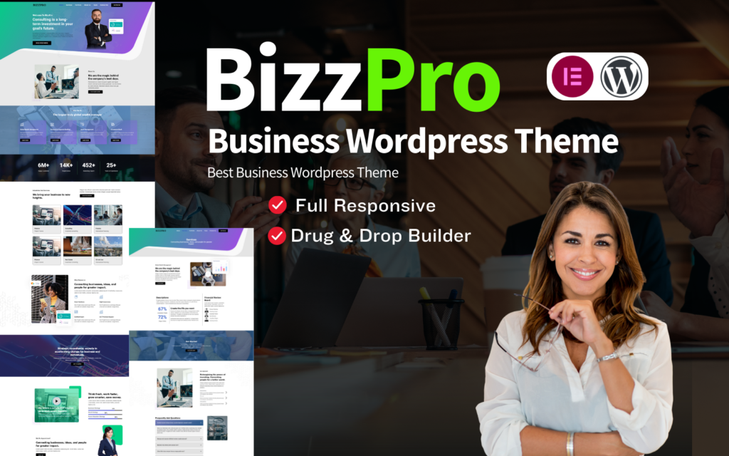 Bizzpro Business Consulting是一款WordPress主题，适用于企业咨询业务。