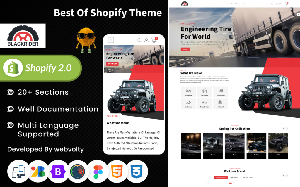 Blackrider – Mega Spareparts Shopify 2.0 主题
