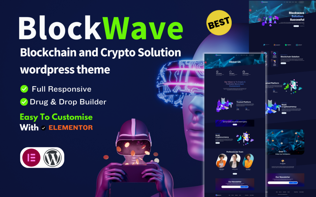 Blcokwave 加密解决方案 WordPress 主题