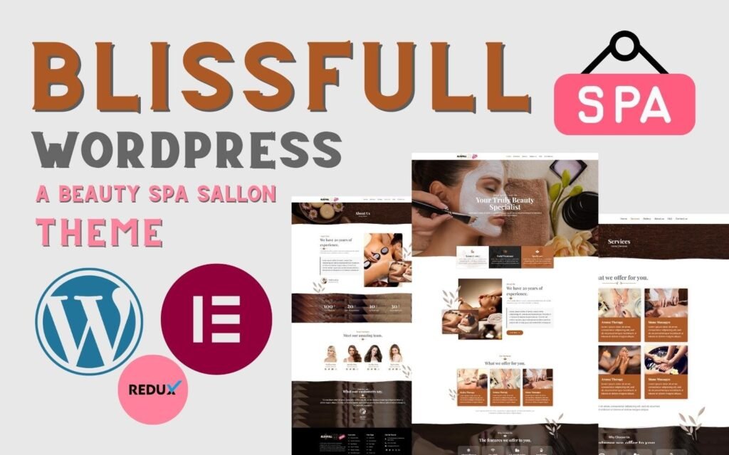 Blissfullspa – 您真正美丽专家的WordPress主题