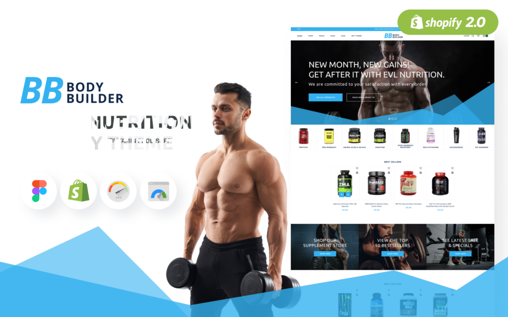 Body Builder – 运动营养 Shopify 主题