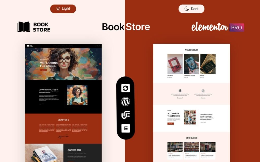 书店 – 书籍作者 WordPress 主题