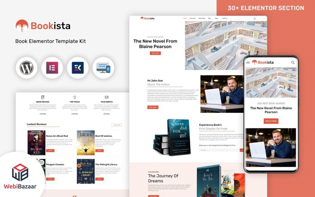 Bookista – 作家和出版公司WordPress主题