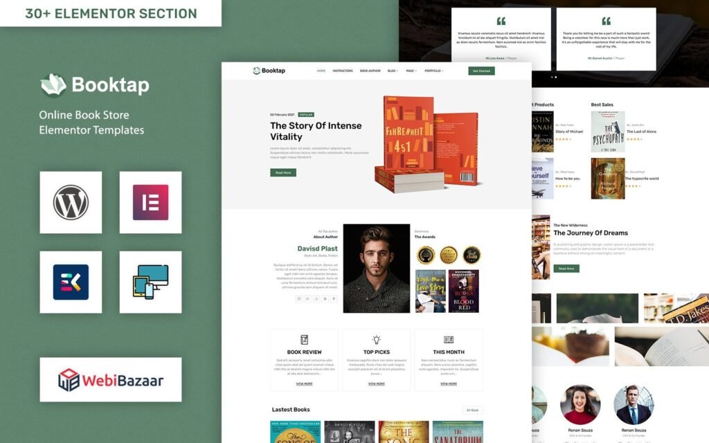 Booktap – 出版社和书店WordPress主题